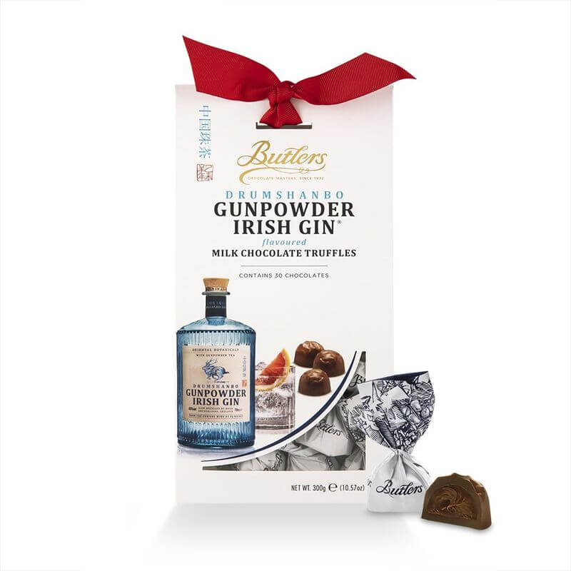 Irische Trüffelpralinen Butlers Irish Drumshanbo Gunpowder Irish Gin Truffles